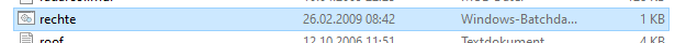 rechte.bat als mögliche Problemlösung.